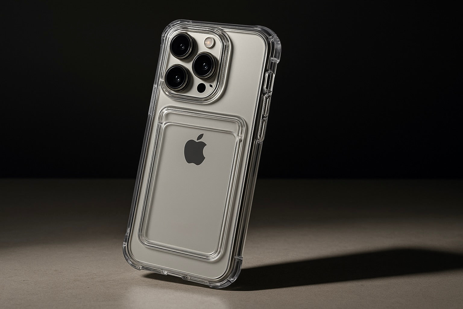 Coque Transparente avec Porte-Cartes : Minimalisme & Protection 2-en-1