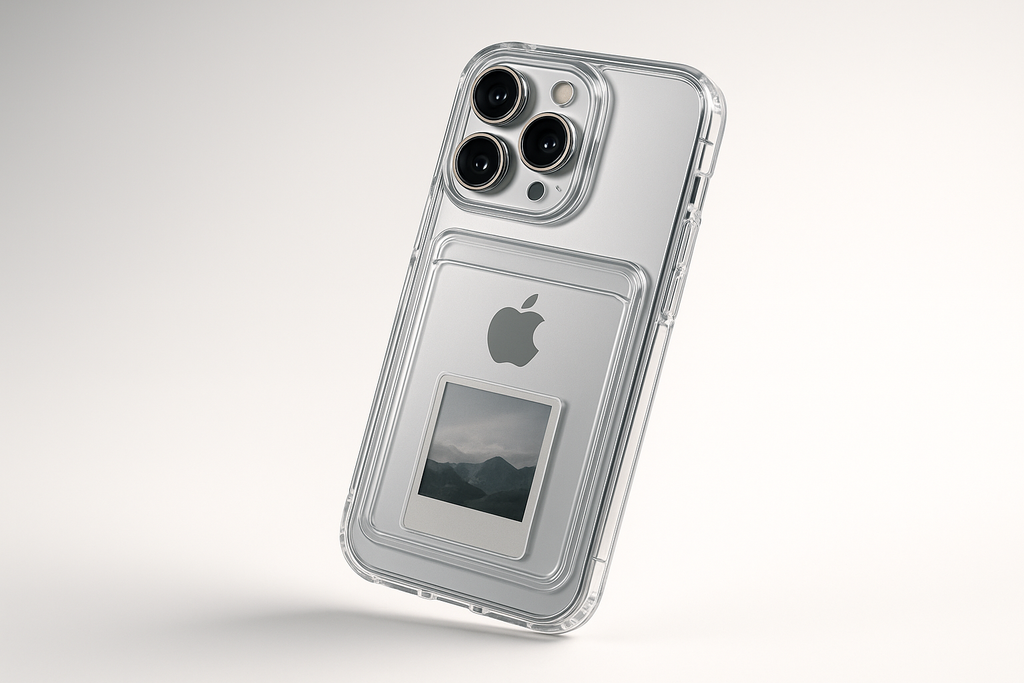 Coque Transparente avec Porte-Cartes : Minimalisme & Protection 2-en-1