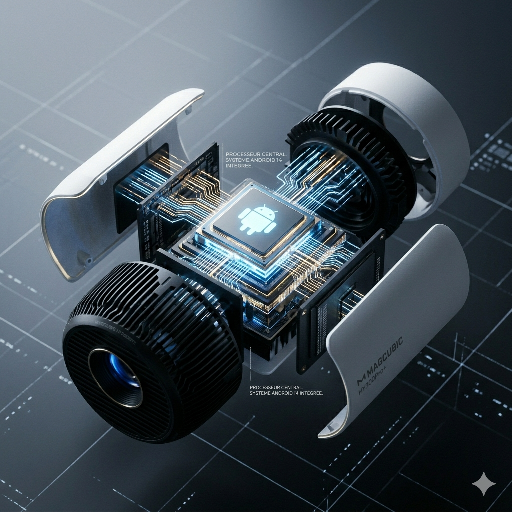Projecteur Intelligent Magcubic HY300Pro+ : L'Expérience Cinéma Nomade