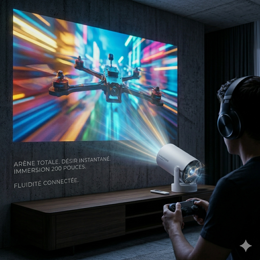 Projecteur Intelligent Magcubic HY300Pro+ : L'Expérience Cinéma Nomade