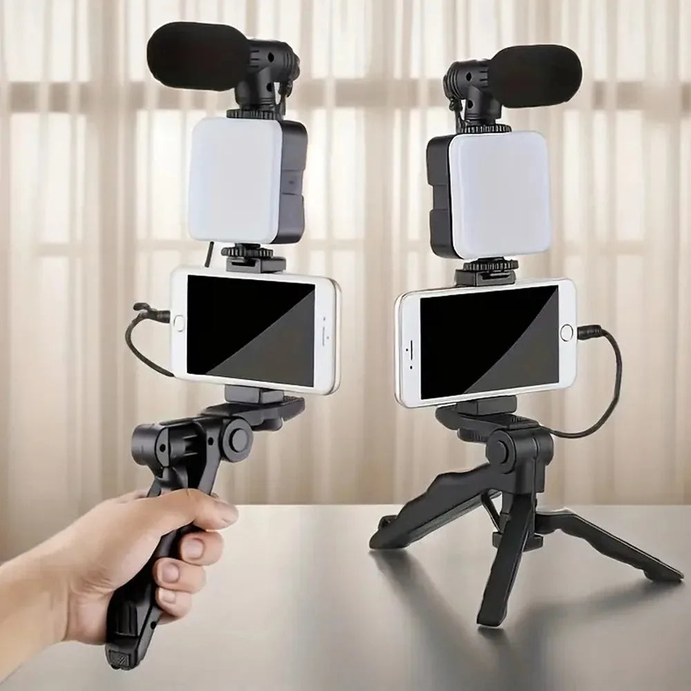 Kit Vidéo Complet 3-en-1 : Votre Studio Mobile de Créateur