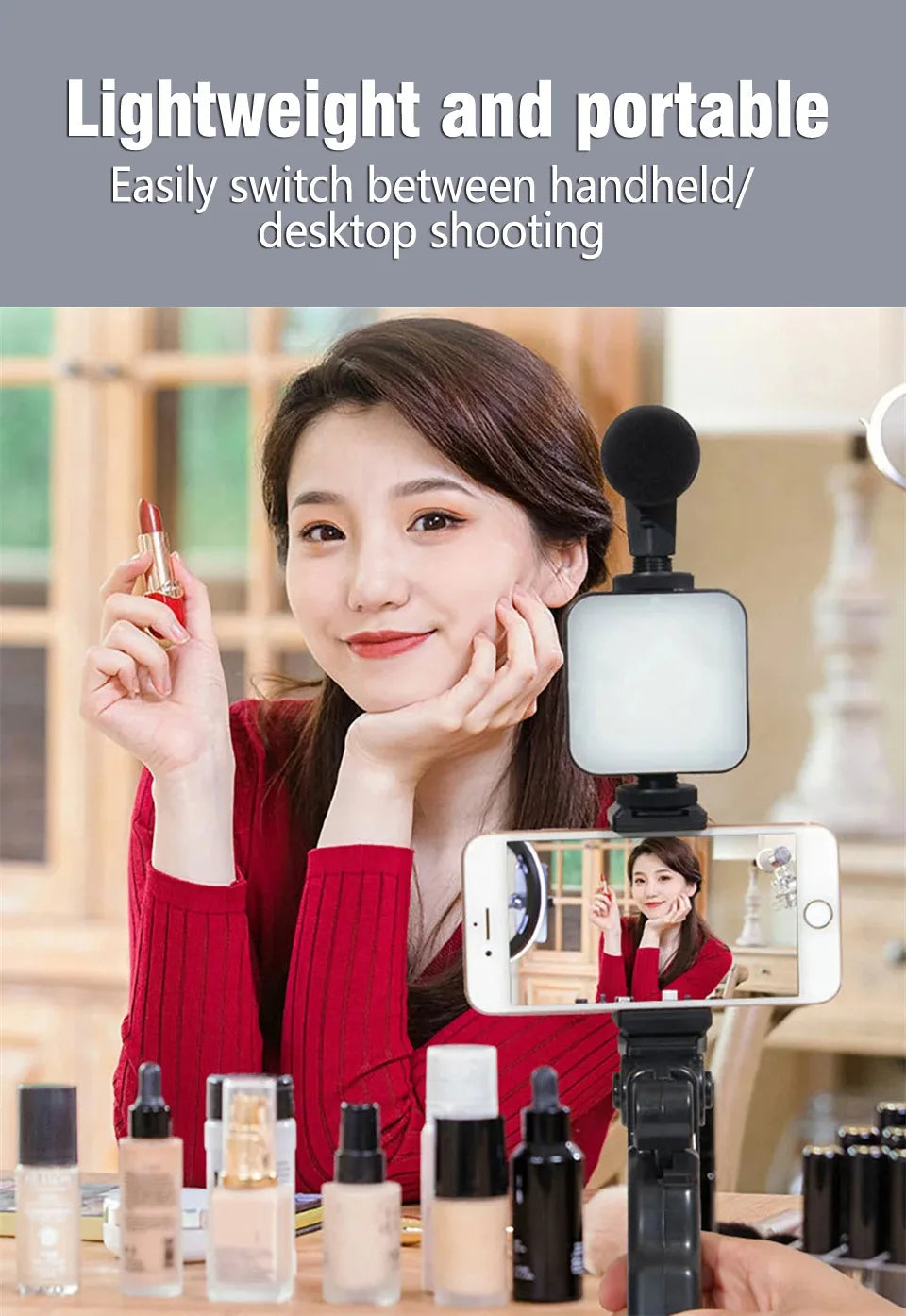 Kit Vidéo Complet 3-en-1 : Votre Studio Mobile de Créateur