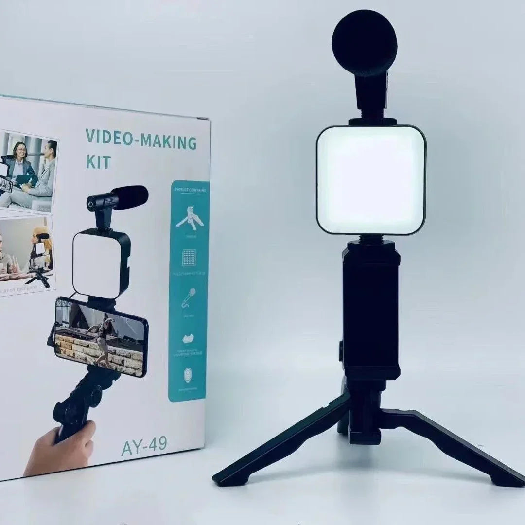 Kit Vidéo Complet 3-en-1 : Votre Studio Mobile de Créateur