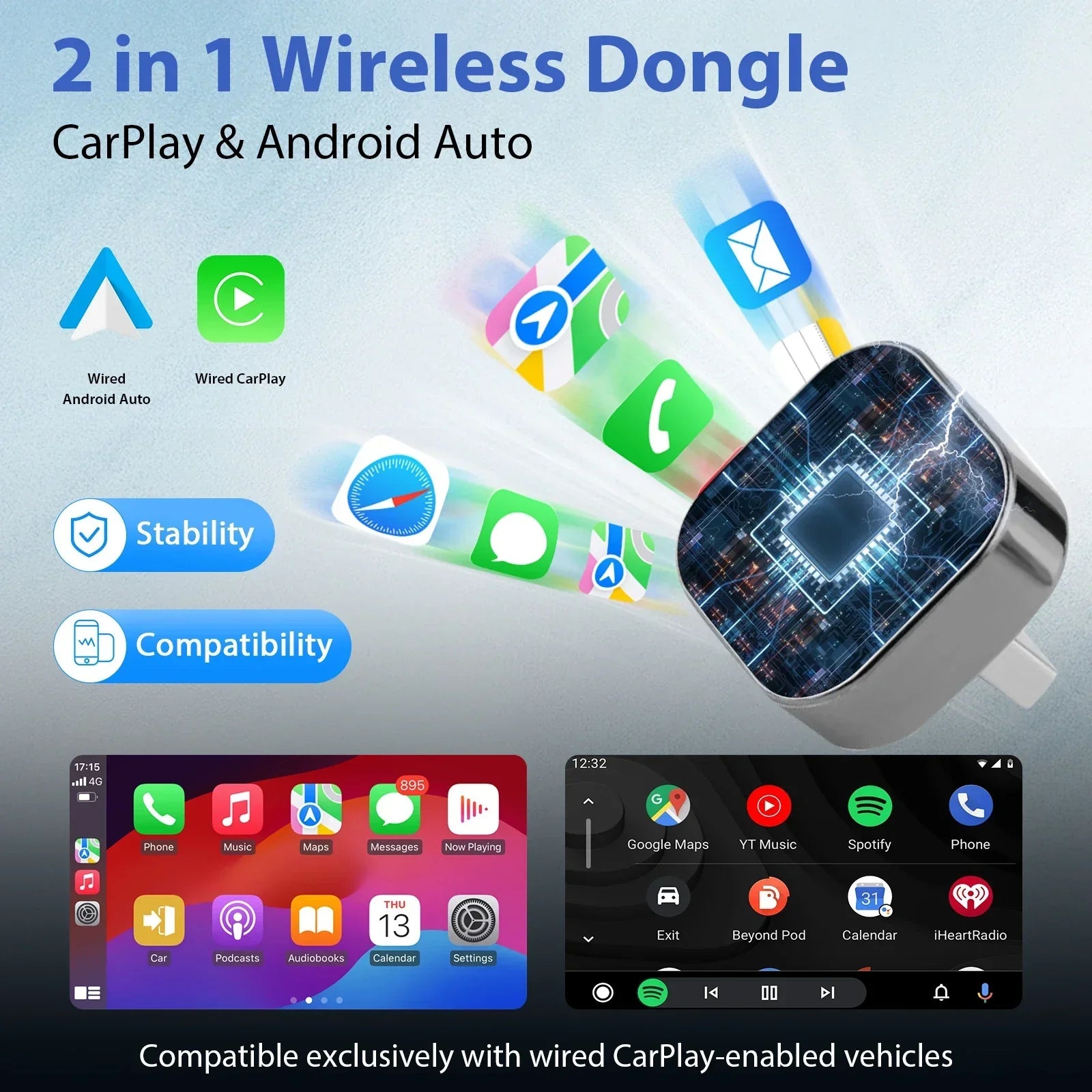 Adaptateur Sans Fil : CarPlay & Android Auto en 30 secondes