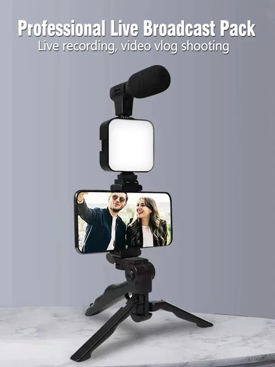 Kit Vidéo Complet 3-en-1 : Votre Studio Mobile de Créateur