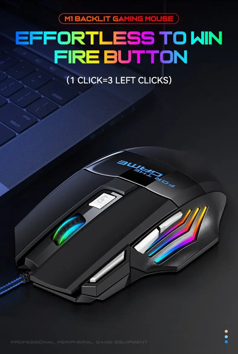 Souris Gaming 7D RGB : Précision Esports & Design Immersif
