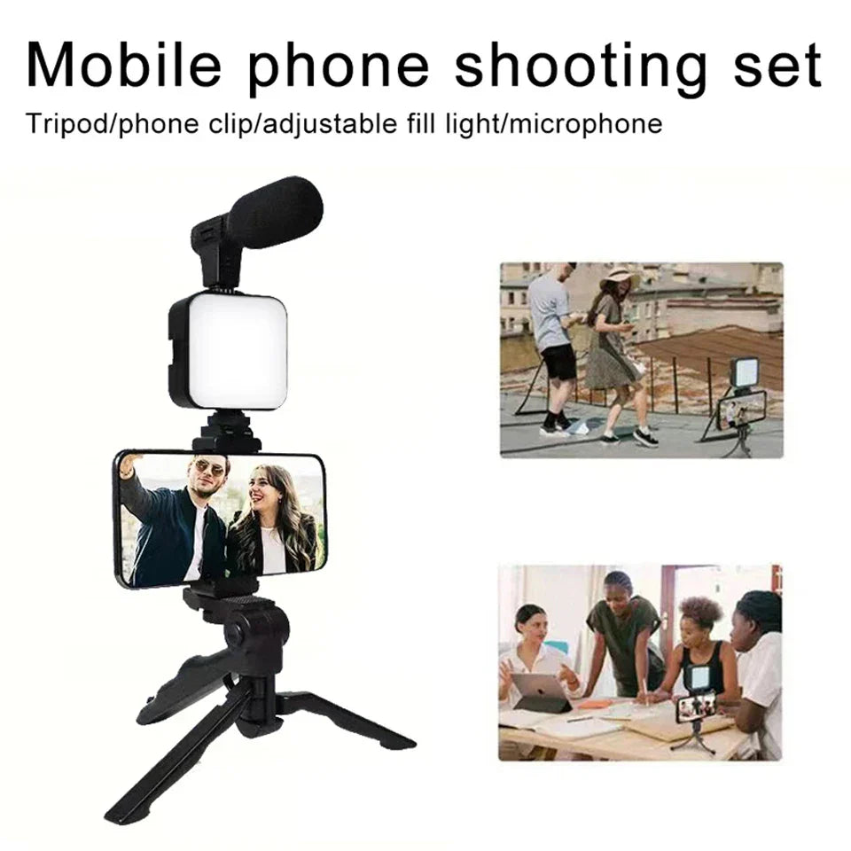 Kit Vidéo Complet 3-en-1 : Votre Studio Mobile de Créateur