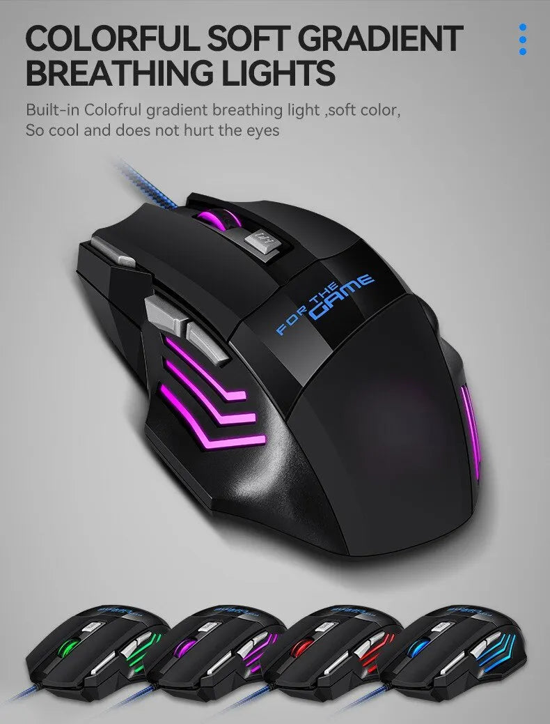 Souris Gaming 7D RGB : Précision Esports & Design Immersif