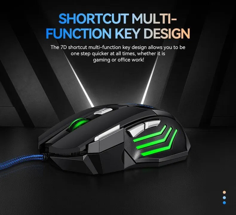 Souris Gaming 7D RGB : Précision Esports & Design Immersif