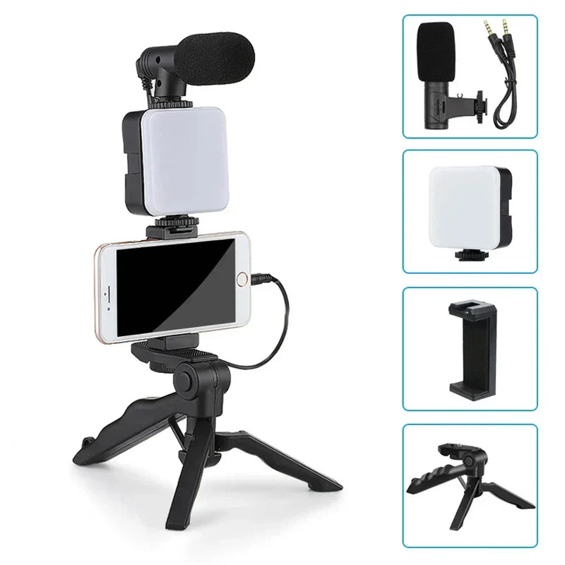 Kit Vidéo Complet 3-en-1 : Votre Studio Mobile de Créateur