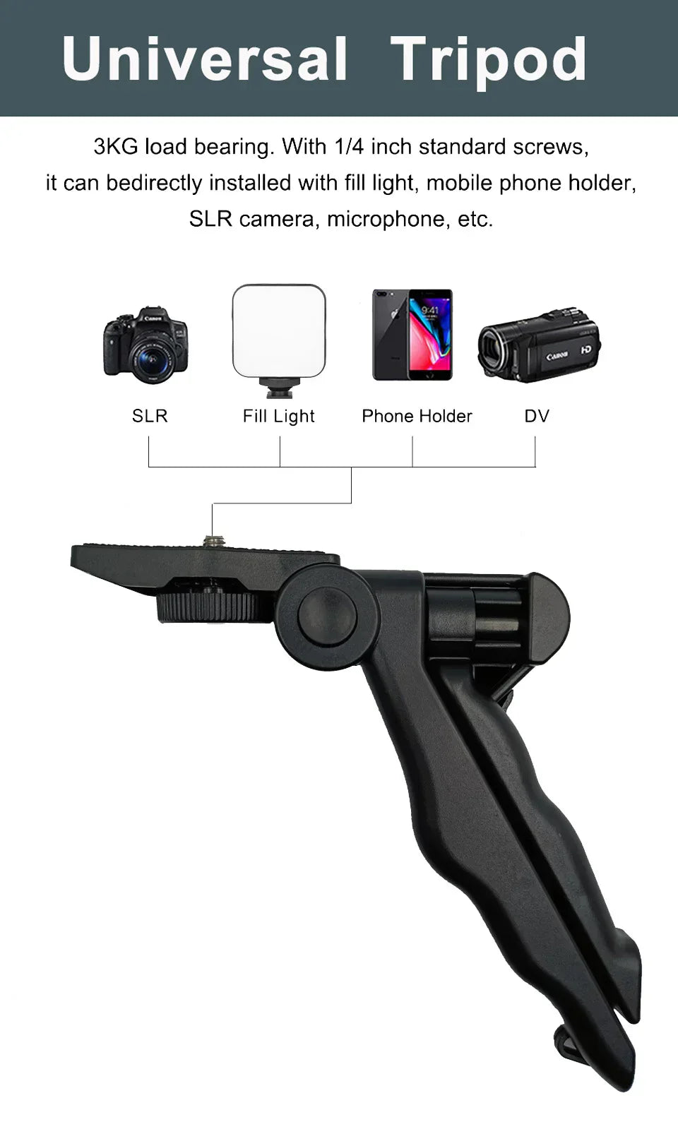 Kit Vidéo Complet 3-en-1 : Votre Studio Mobile de Créateur