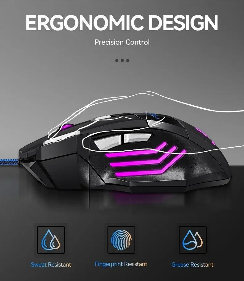 Souris Gaming 7D RGB : Précision Esports & Design Immersif