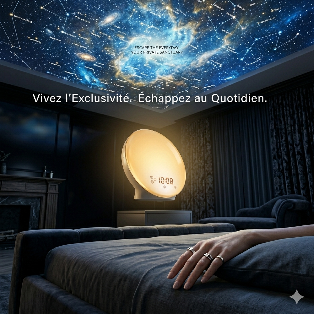 Réveil Intelligent NIDITON NI-007 : Simulation d'Aube & Sommeil Apaisé